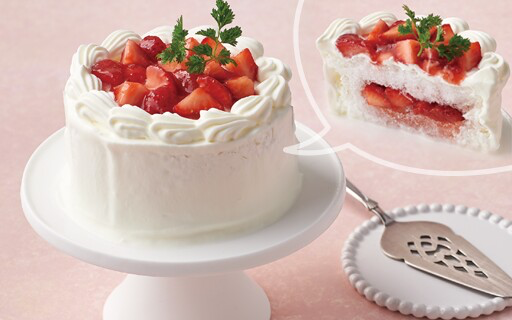 かき氷ショートケーキ