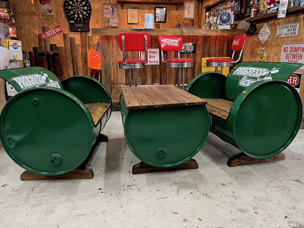 ファニチャードーム H&F FACTORY  ドラム缶リメイク家具の販売