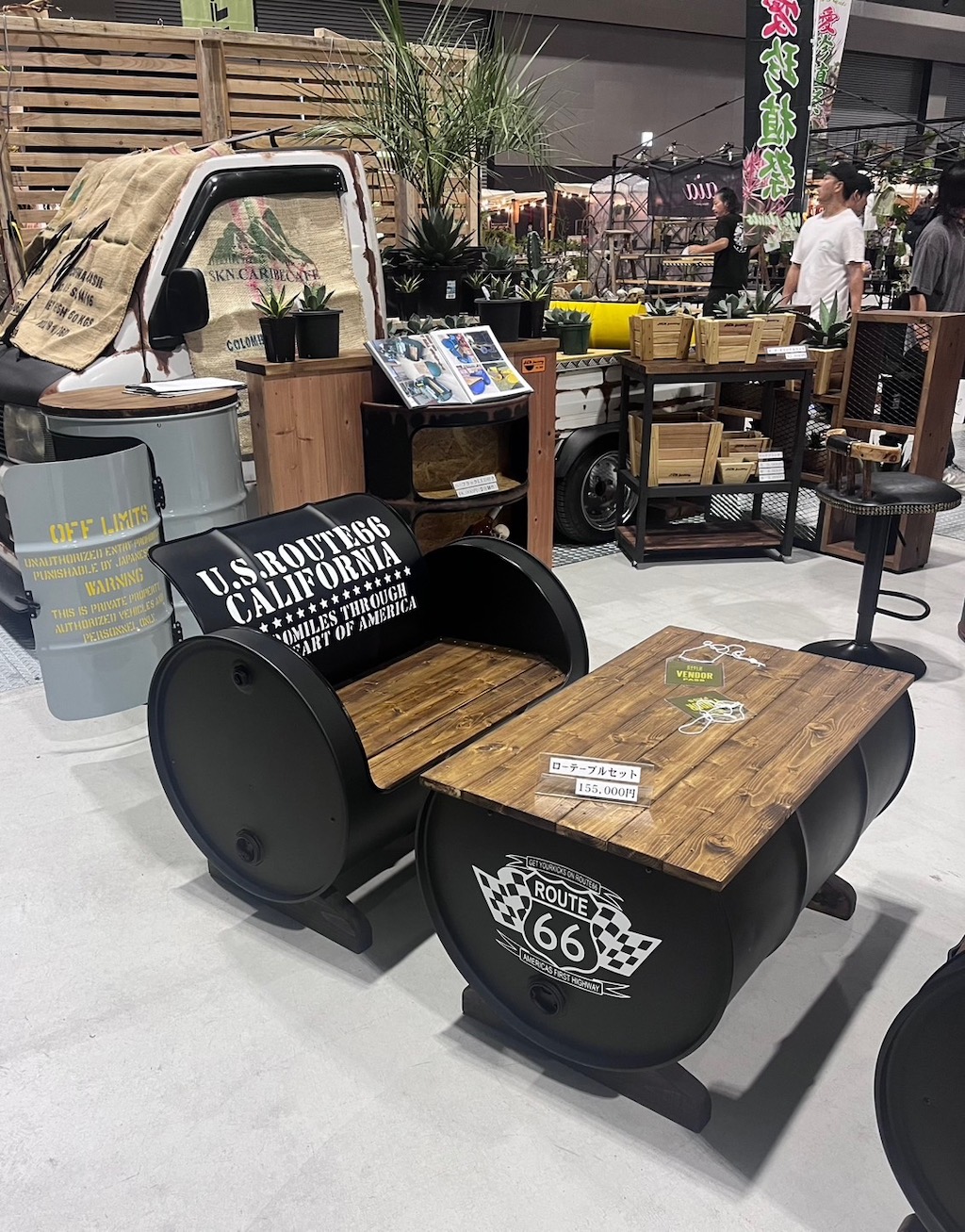 ファニチャードーム H&F FACTORY  ドラム缶リメイク家具の販売