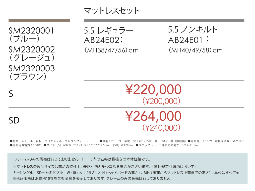 ファニチャードーム シモンズ 電動ベッド