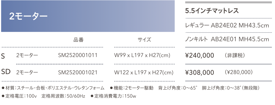 ファニチャードーム シモンズ 電動ベッド