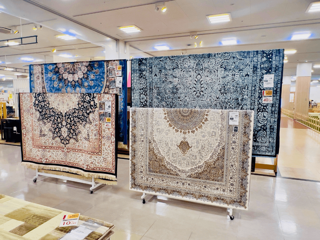 ファニチャードーム トルコ製 モダールレーヨンラグ