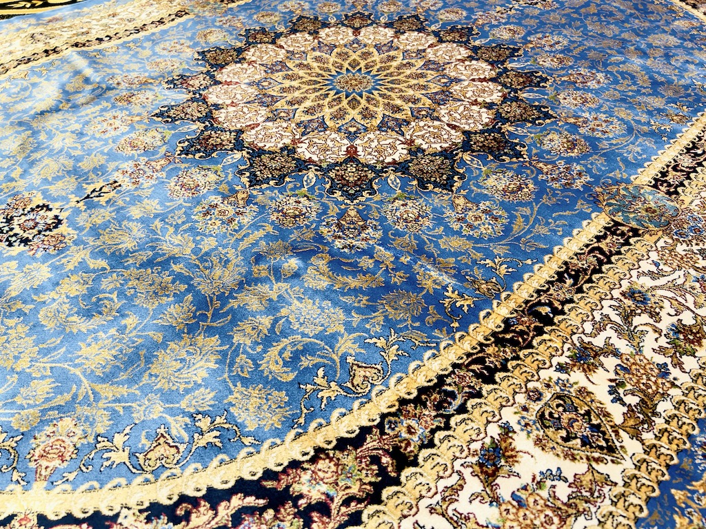 エルマス/BL トルコ製モダールレーヨンラグ